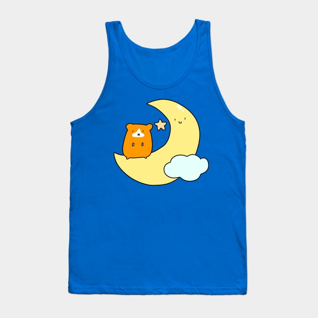 Crescent Moon Hamster Tank Top by saradaboru